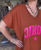 Robe teeshirt terracotta iconic