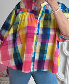 Chemise carreaux multicolore