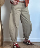 Pantalon balloon beige
