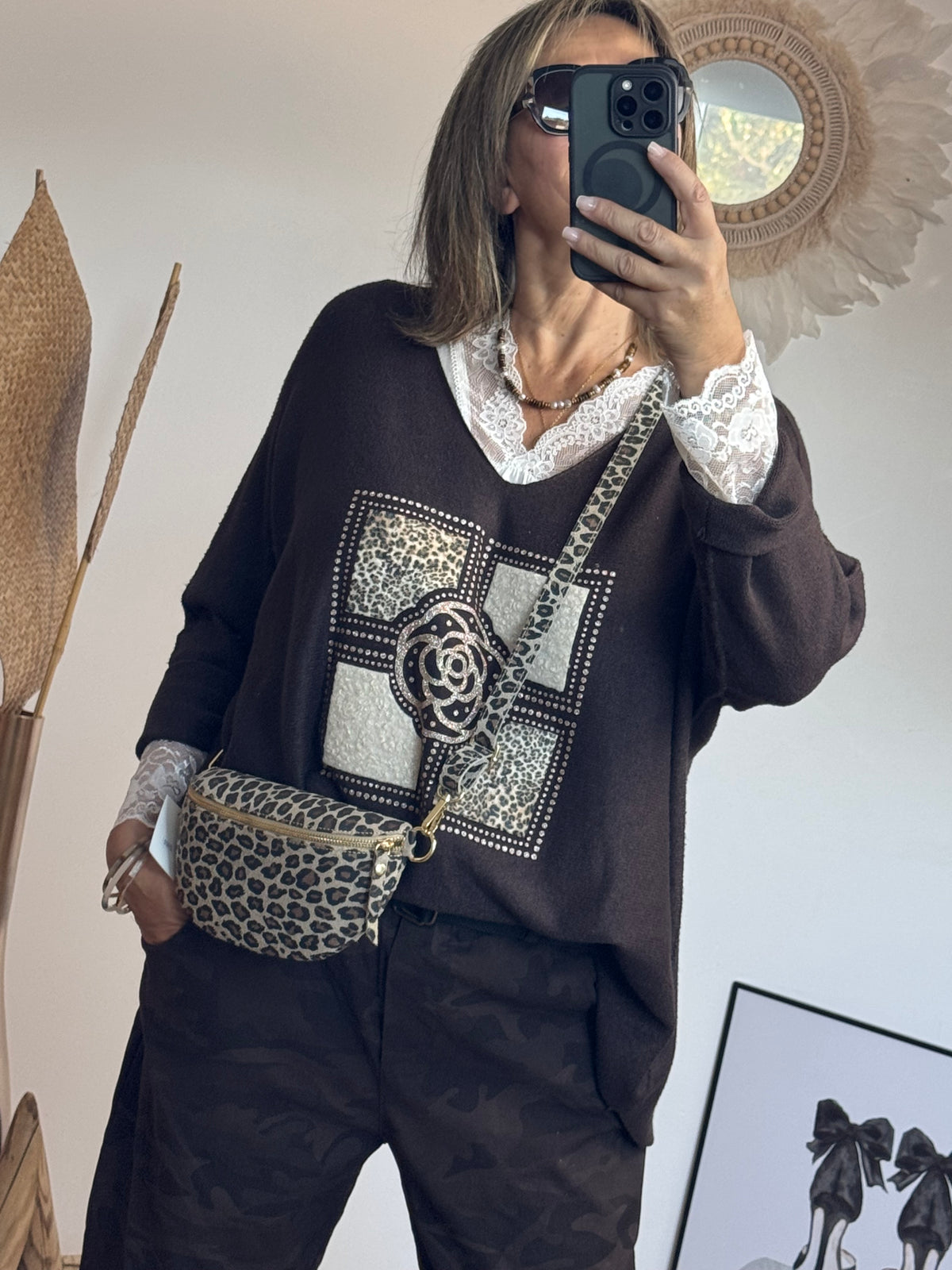 Pull Rosalia marron