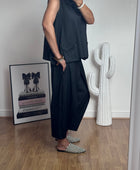 Pantalon Alan noir fines rayures TU 38/48