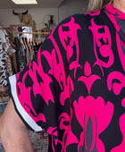 Robe arabesque noir fuchsia TU 40/48