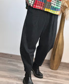 Pantalon noir chiné