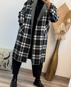 Manteau réversible gris