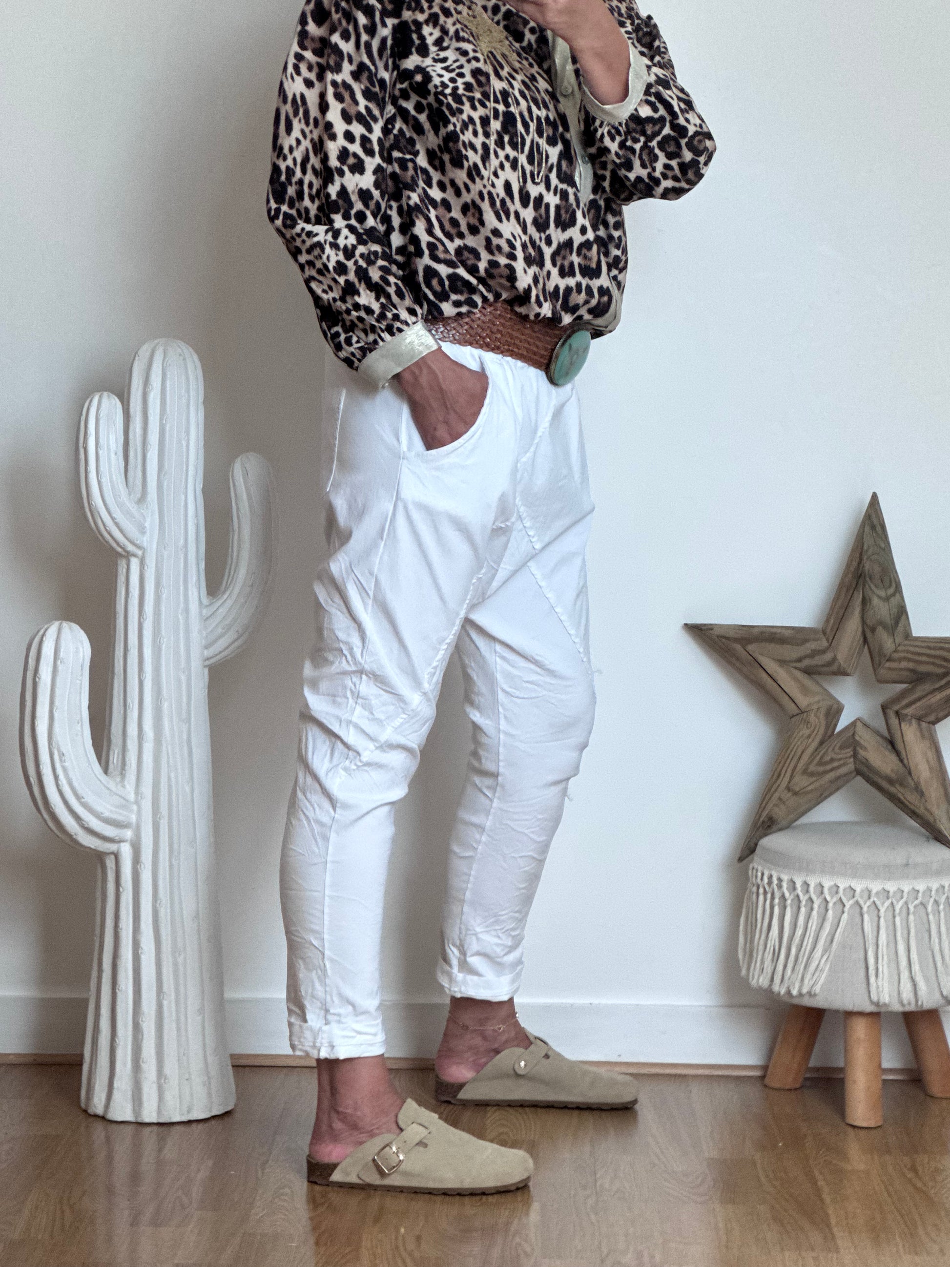 Pantalon saroual blanc OK !