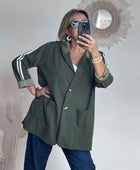 Veste casuel kaki jolie forme