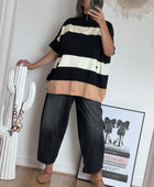 Pull Romy noir jolie forme