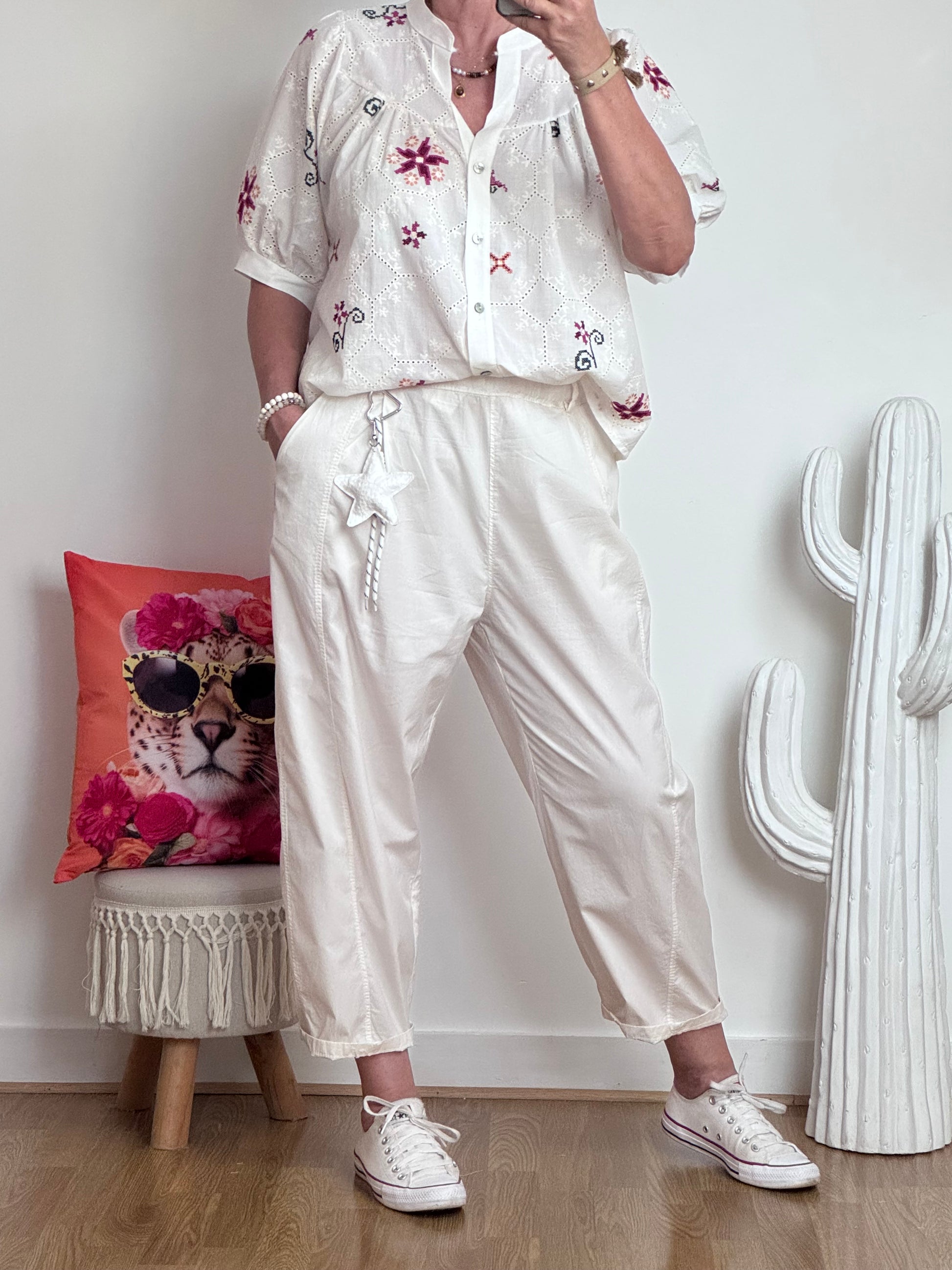 Pantalon crème balloon TU 36/42