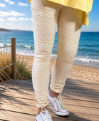 Pantalon confort rayures jaunes