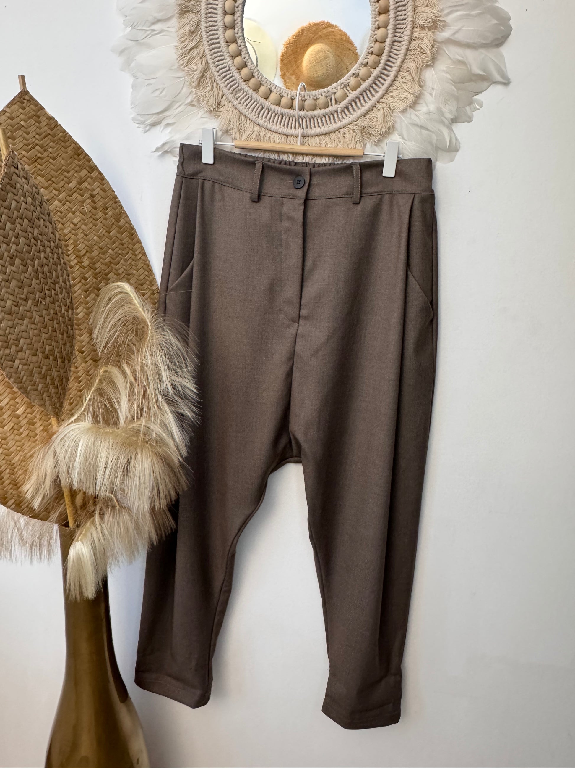 Pantalon saroual marron