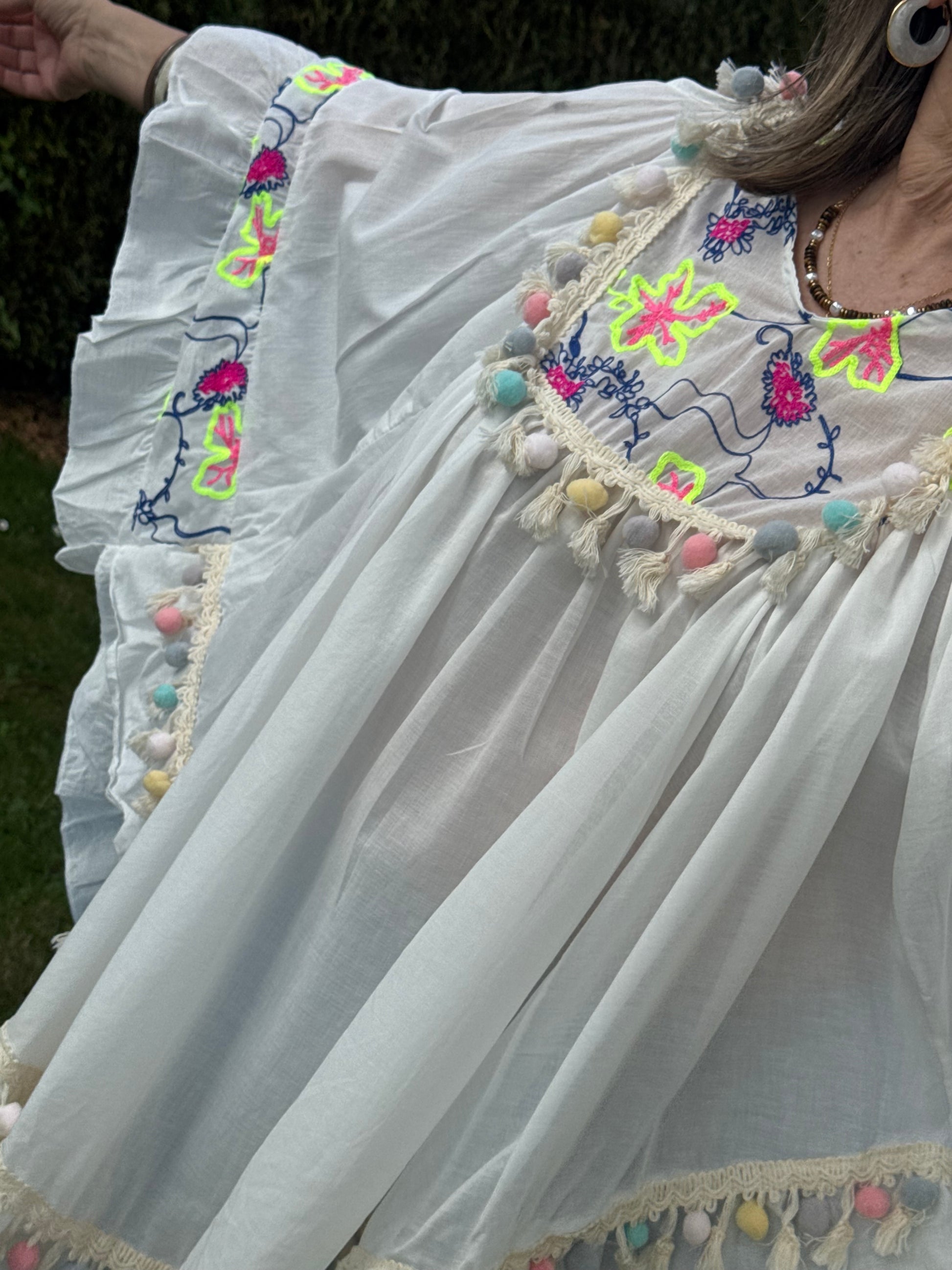 Blouse bohème blanche