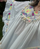 Blouse bohème blanche