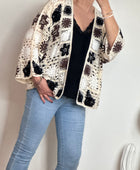 Gilet crochet noir