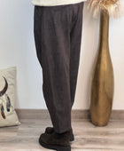 Pantalon marron chiné
