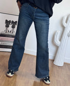 Jean flare denim bleu