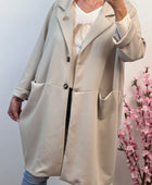 Veste longue casuel beige TU 46/52