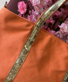 Sac vanes toile orange (grand modèle)