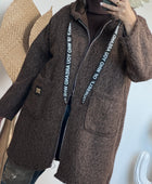 Manteau moumoute marron