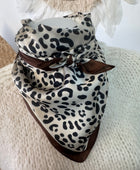 Carré foulard Léo 2 imprimés