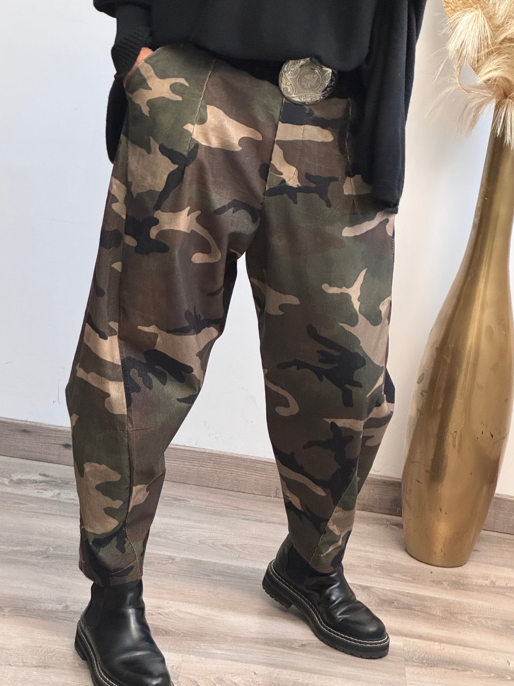 Pantalon loose camouflage