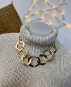 Collier anneaux dorés