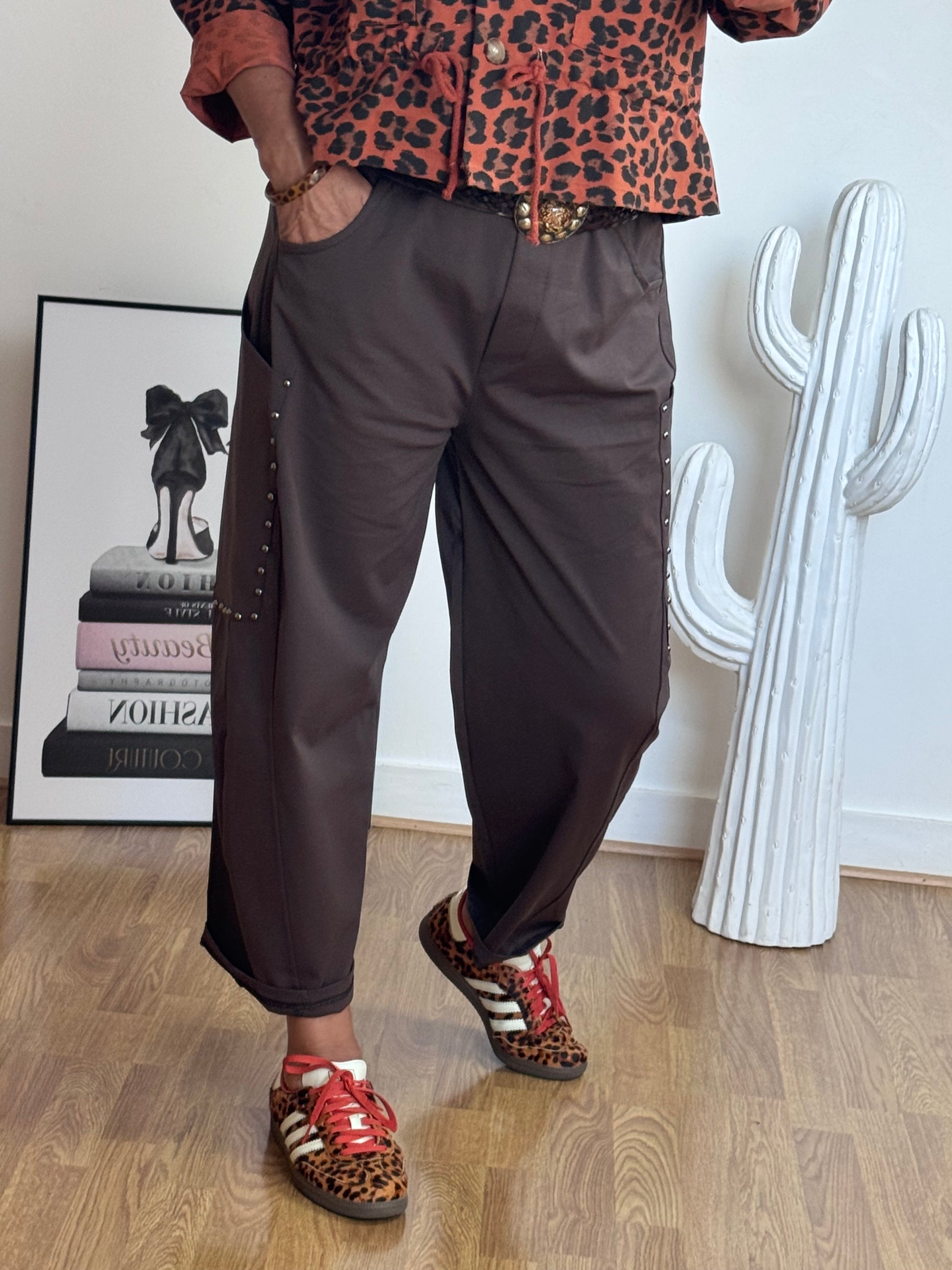 Pantalon marron love 38/46