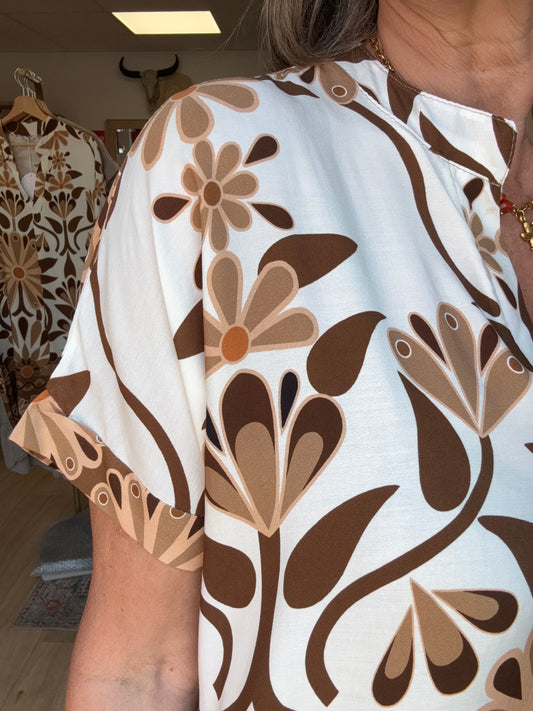 Robe Emma marron