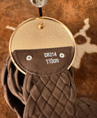 Ceinture bohème moka boucle dorée