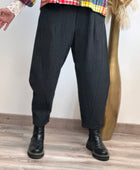 Pantalon noir chiné