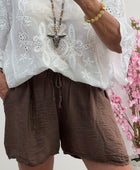 Short fluide Alphonse marron