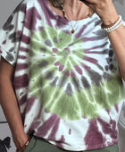 Sweat tie and dye marron/kaki