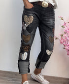Jeans noir cœur 🤎 taillé