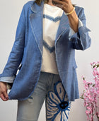 Veste blazer jean bleu clair TU 38/44