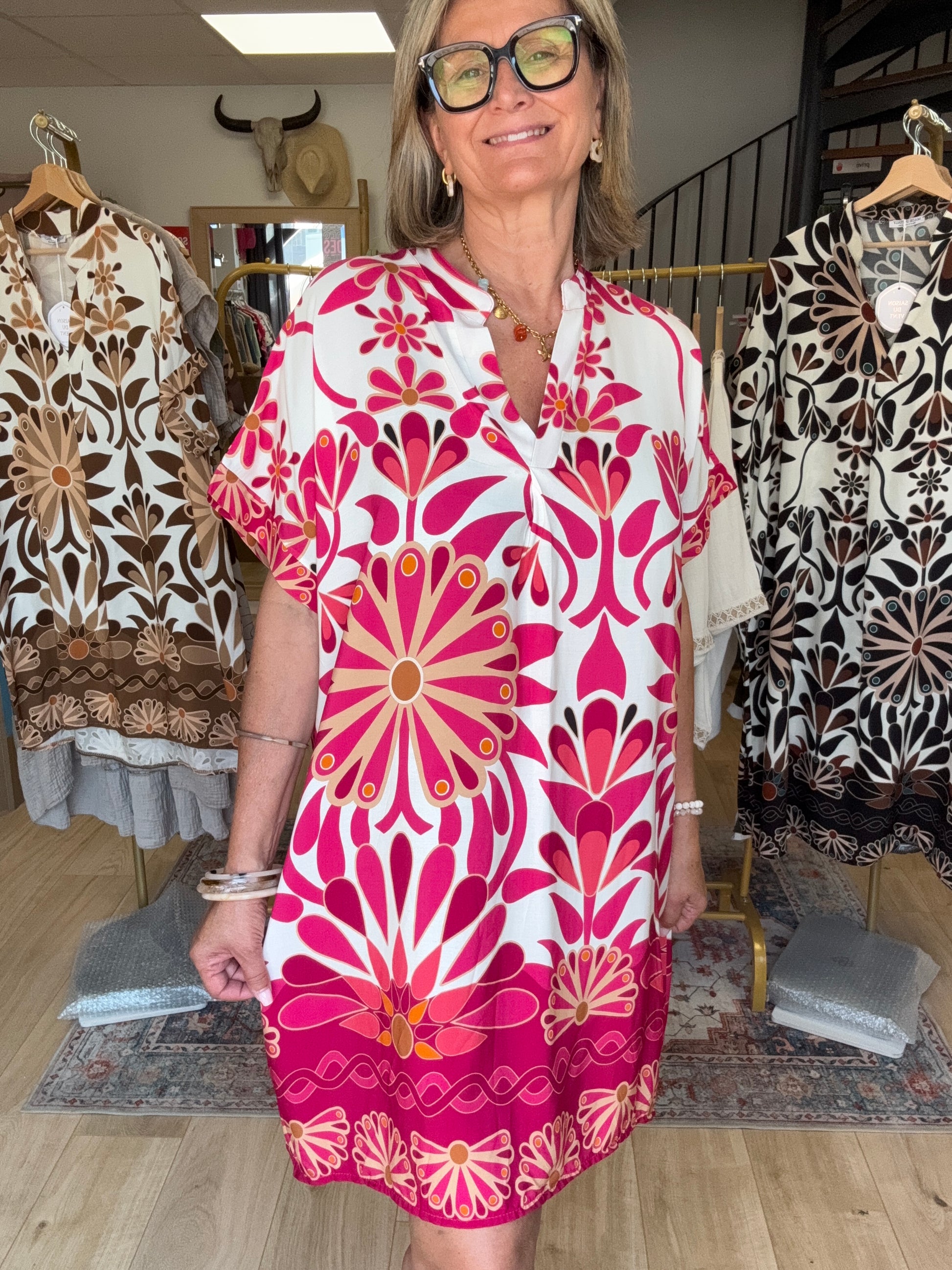 Robe Emma fuchsia