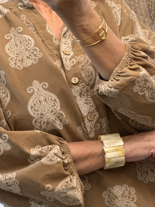 Blouse velours côtelé