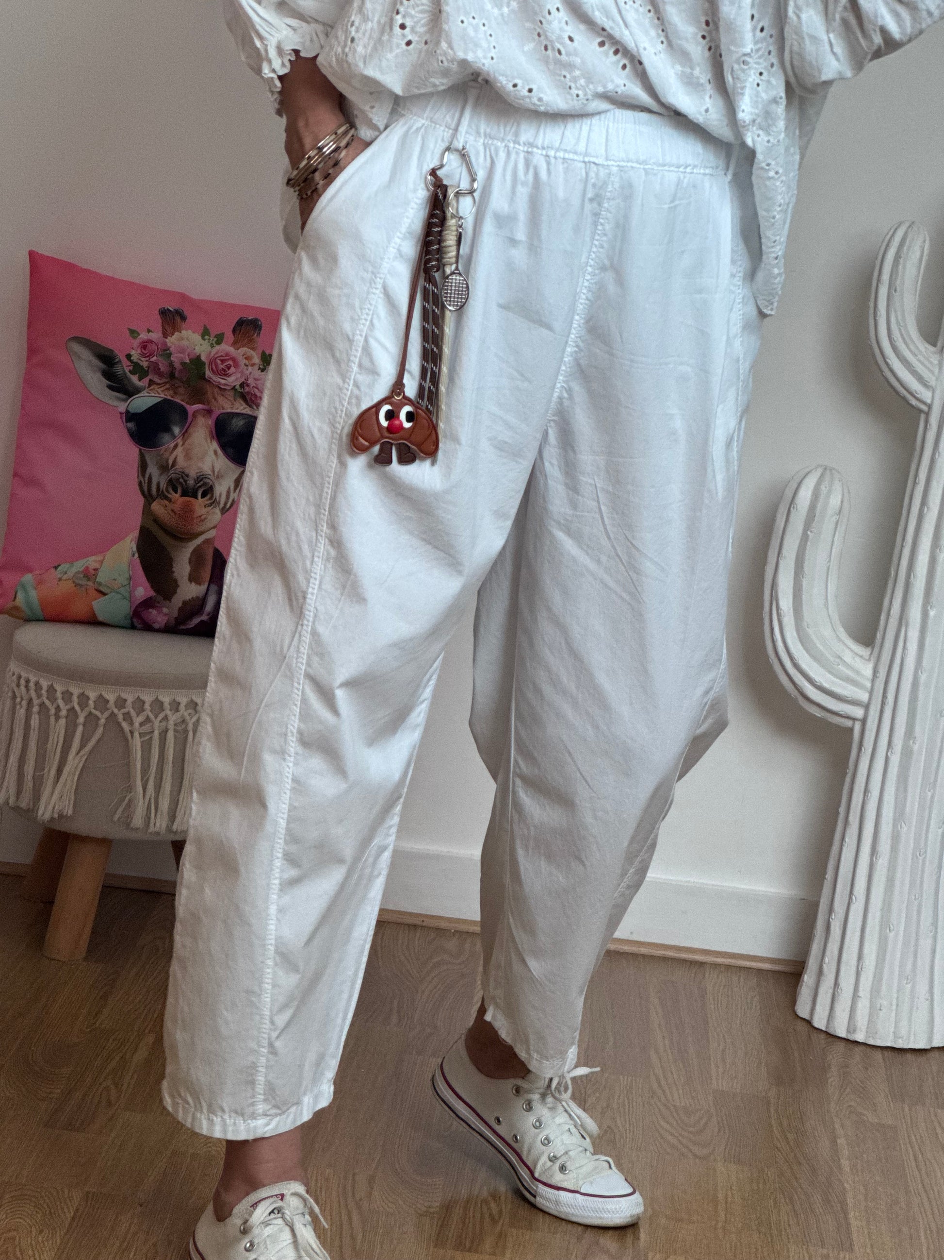 Pantalon blanc balloon TU 36/42
