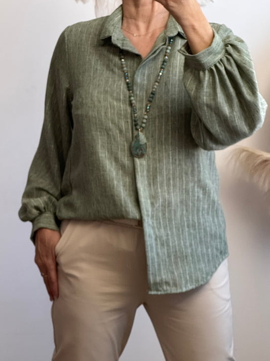 Chemise Lou kaki