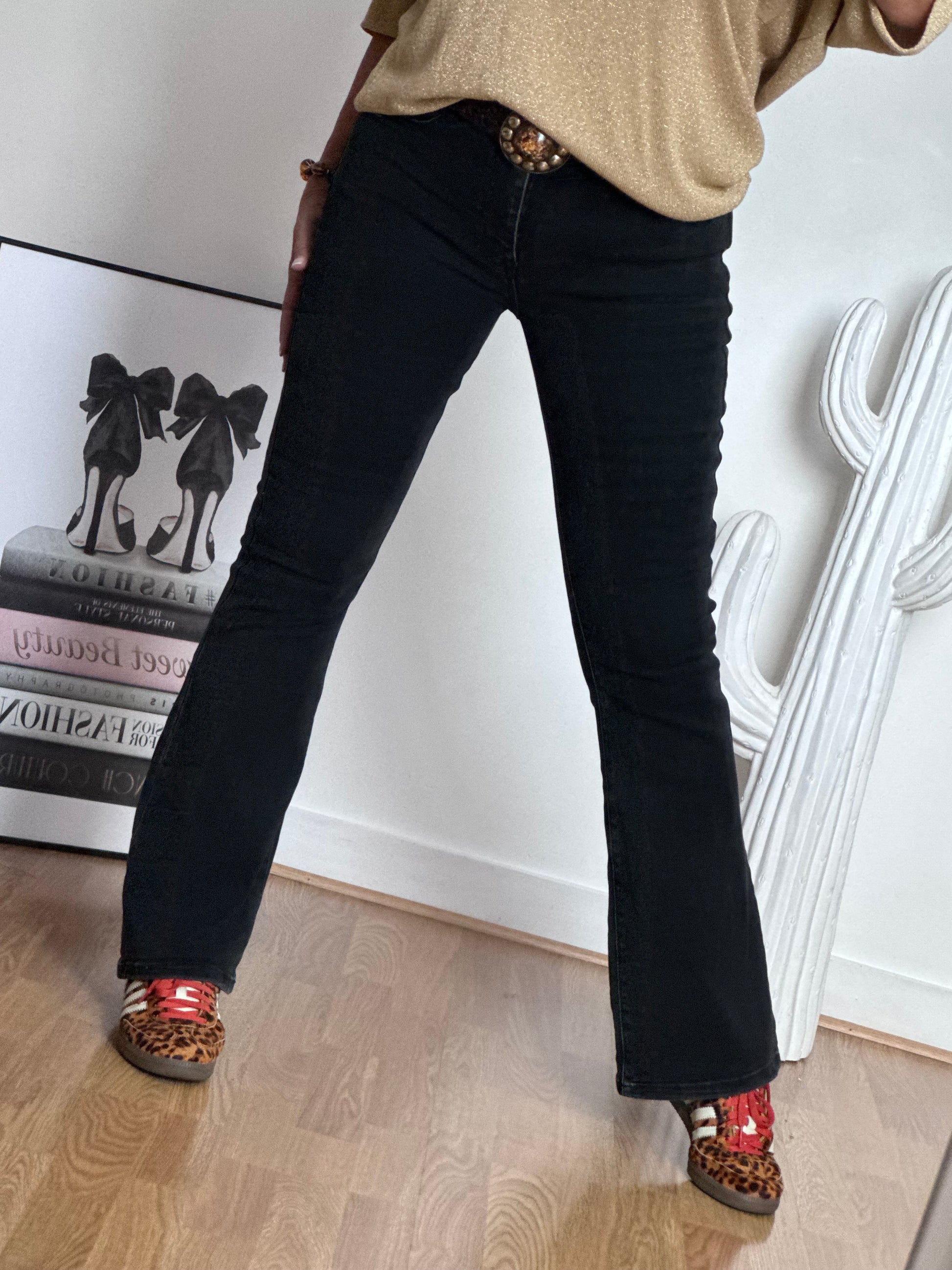 Jeans flare noir