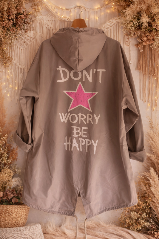 Veste coupe vent Be Happy beige