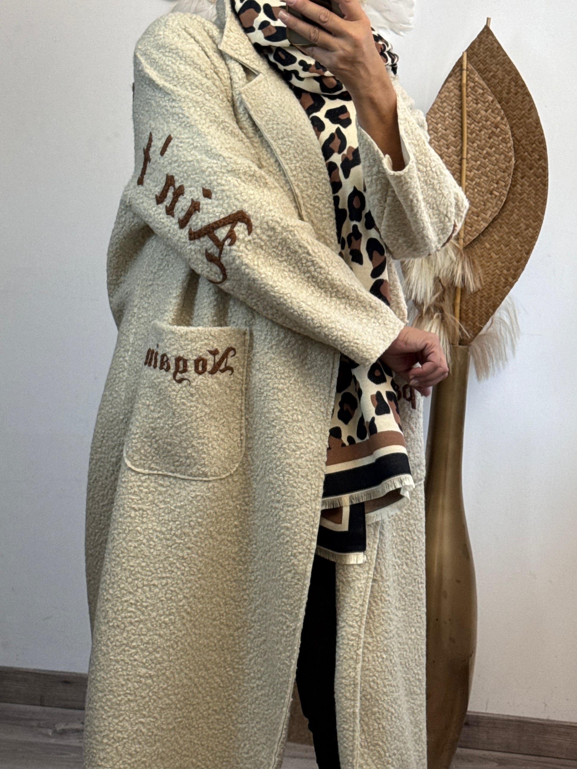Manteau long beige