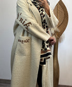Manteau long beige