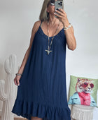 Robe d’été à bretelles marine