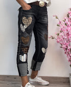 Jeans noir cœur 🤎 taillé
