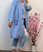 Veste longue Casuel bleue TU 46/52