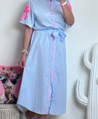 Robe rayures bleues