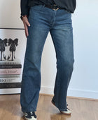 Jean flare denim bleu