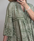 Robe Léa bandana kaki