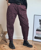 Pantalon Léo lie de vin TU 40/48