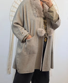 Veste longue taupe TU 42/50