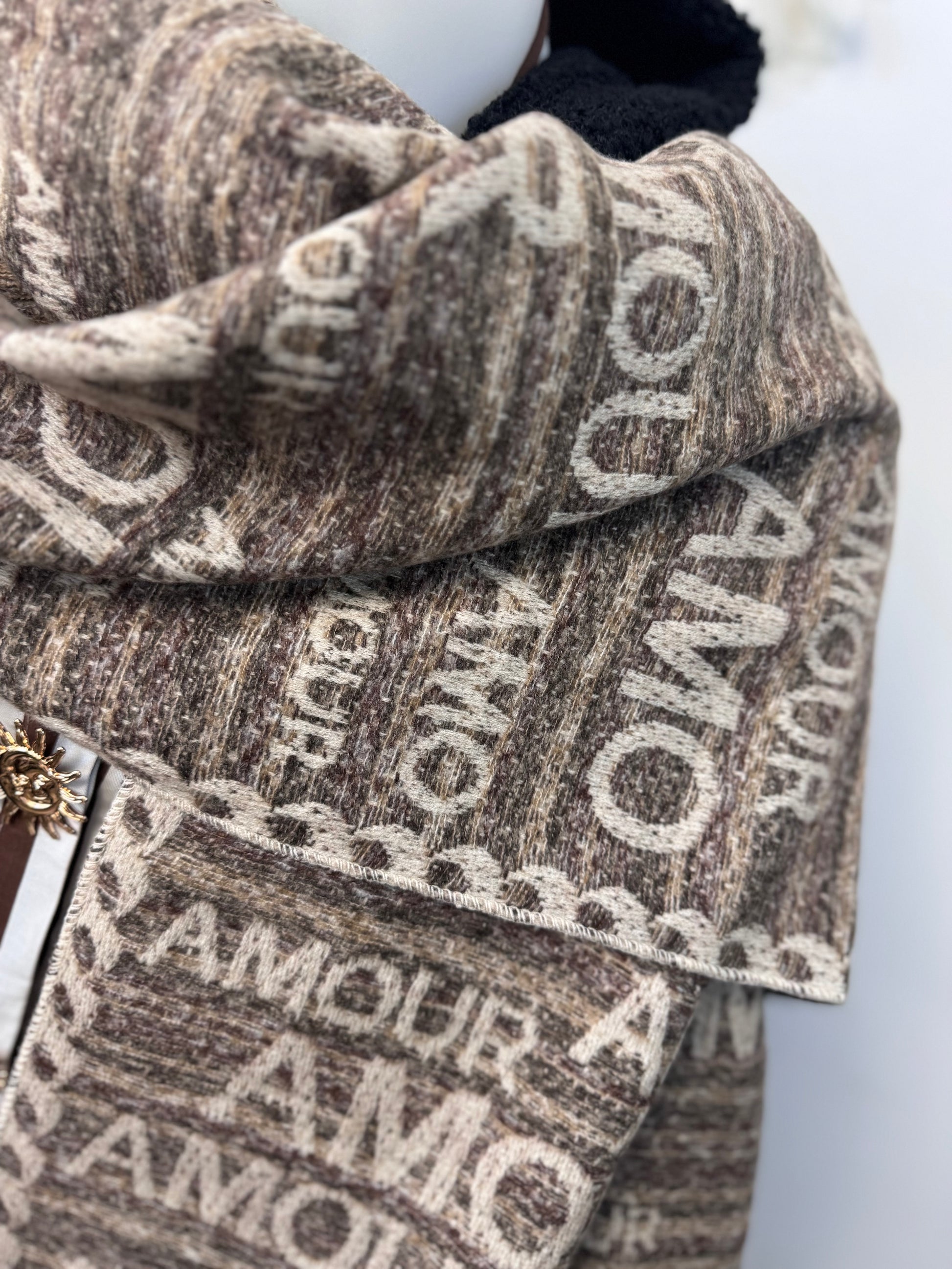 Écharpe cashmere amour